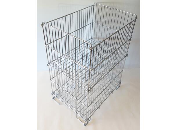 Sjokkselger Stål  - 60x60x77 cm 